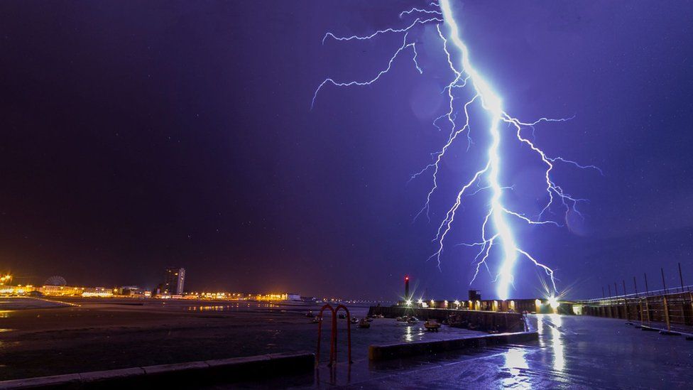 Lightning over Margate