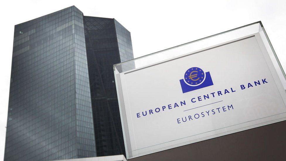 The headquarters of the European Central Bank