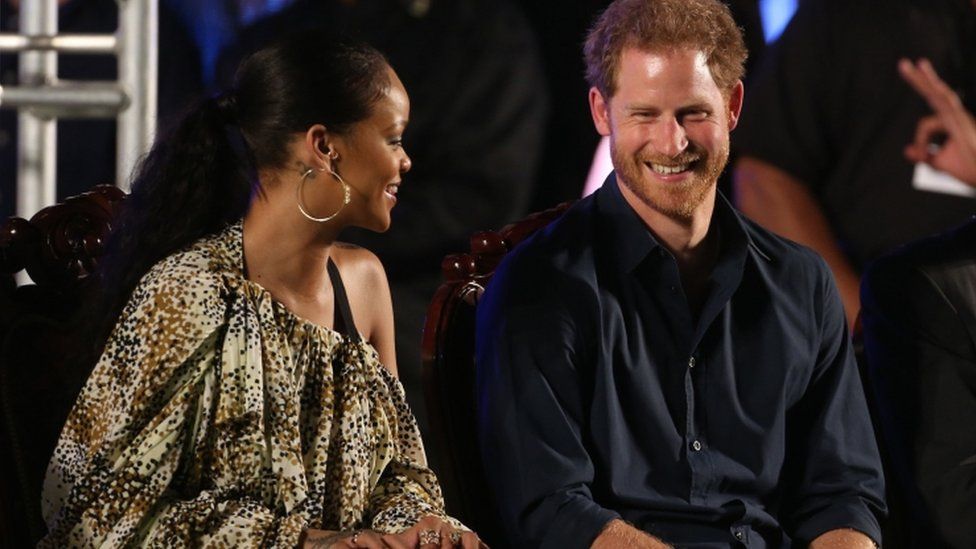 Prince Harry Meets Popstar Rihanna In Barbados - BBC News