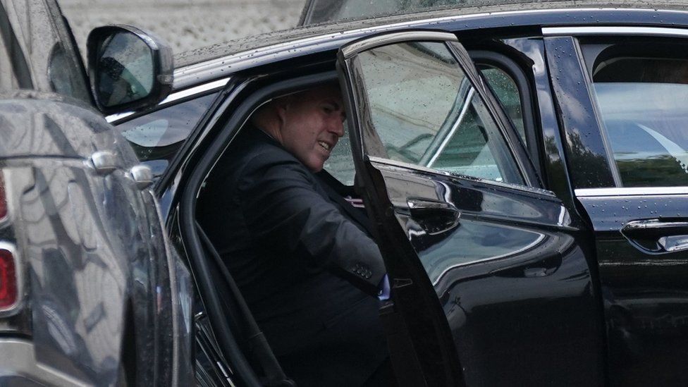 Sir Graham Brady leaving Downing Street