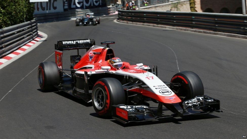 Marussia's Jules Bianchi drives number 17 car in May 2014