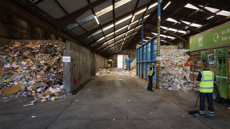 The recycling centre in Vale of Glamorgan