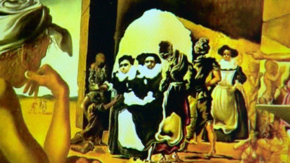 Salvador Dali's "Slave Market and the Disappearing Bust of Voltaire"