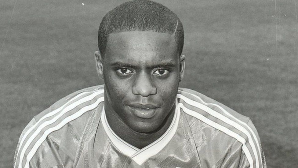 Dalian Atkinson in his Ipswich Town kit