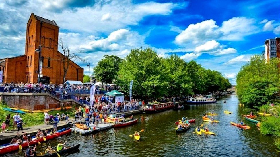 Leicester Riverside Festival gets under way BBC News