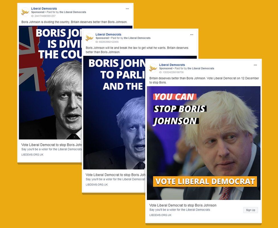 Liberal Democrats Facebook ads
