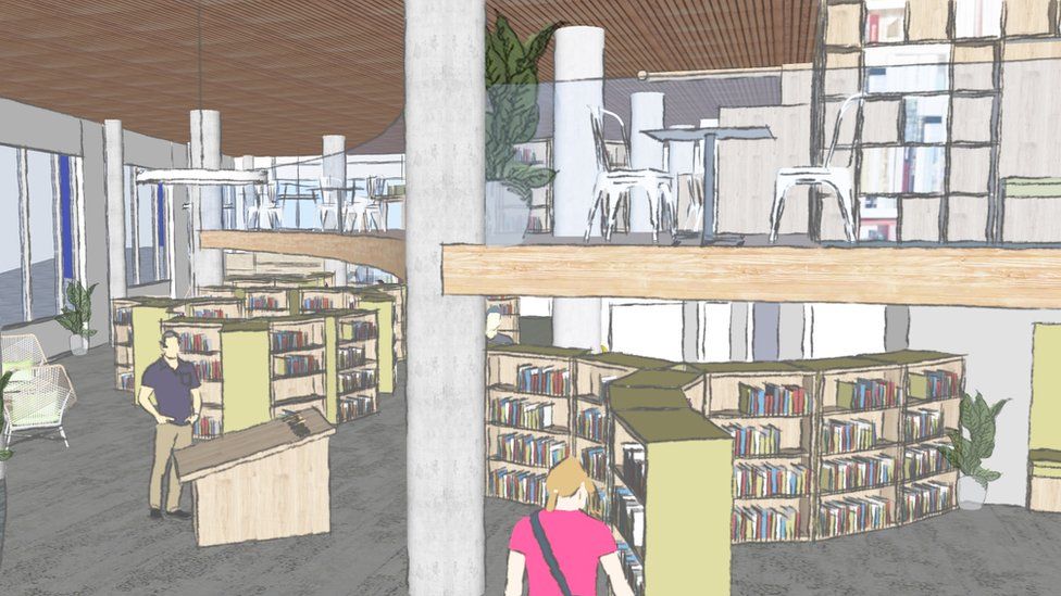 Plans for City Central Library at Two Smithfield