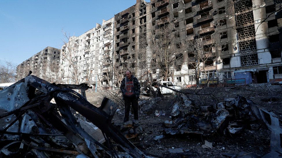 A file photo of Mariupol in March 2022