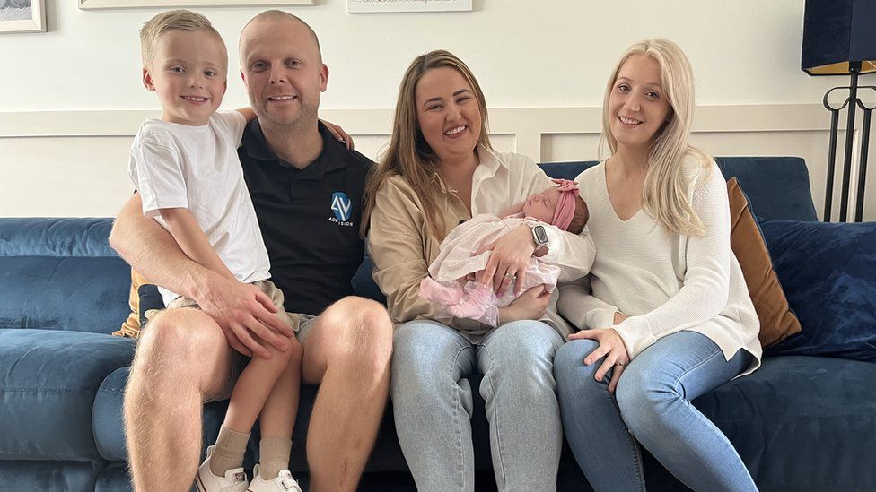 Camdyn, Stuart, Ami and Connie Geddes with Jennifer Halliday