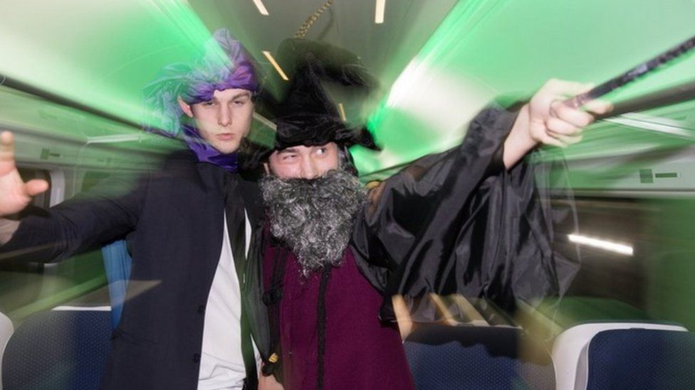 Students dress up as characters from Harry Potter