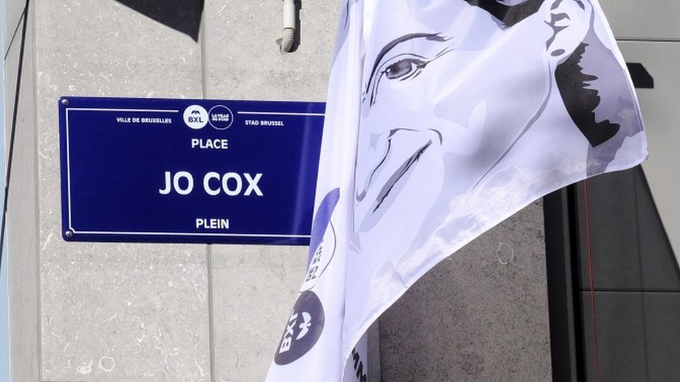 Jo Cox square name plate