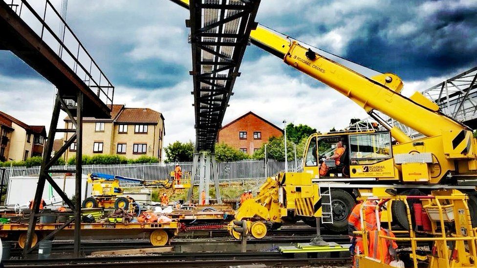 Network Rail works at Hither Green