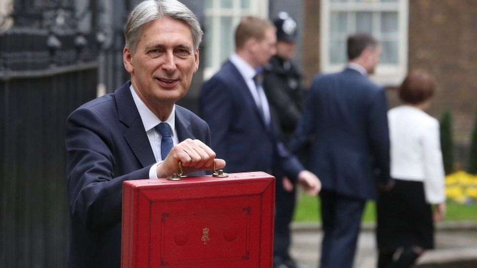 Philip Hammond and budget box