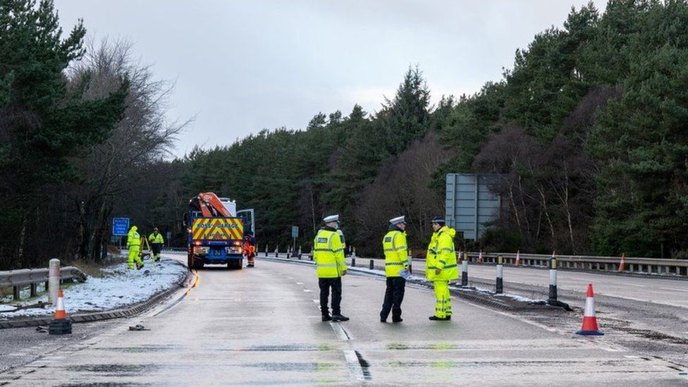 Woman 21 dies in one vehicle crash on A9 near Inverness BBC News