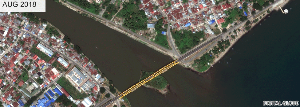 Jemalam bridge before the tsunami