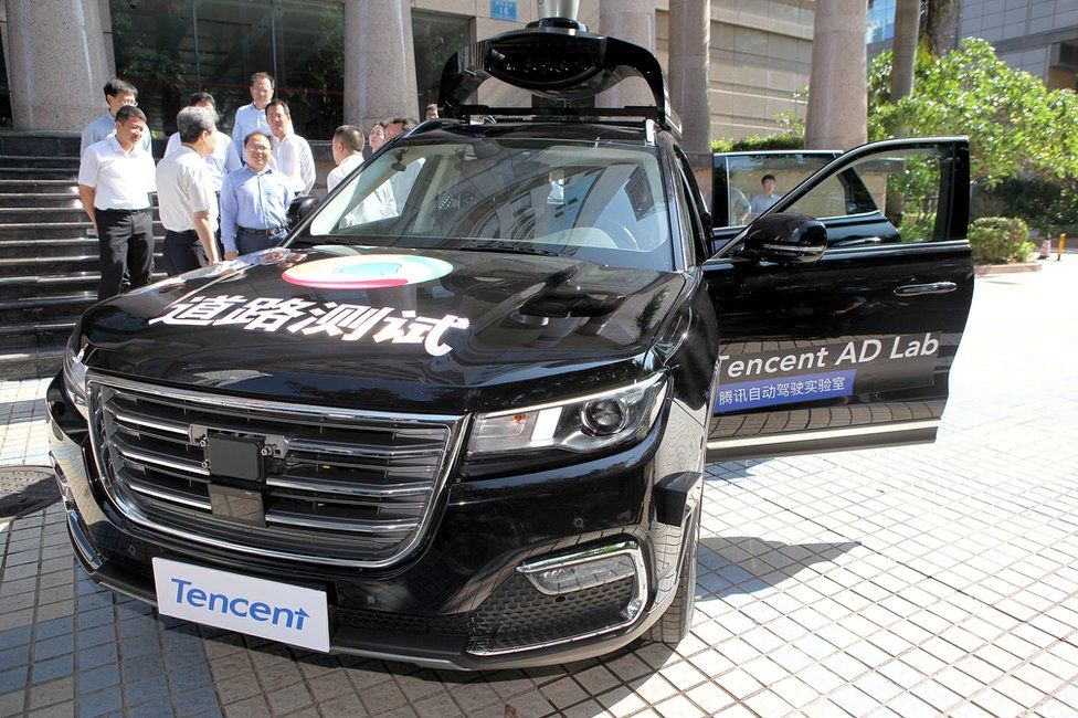 Tencent's self-driving car