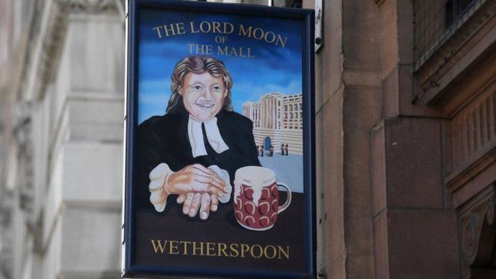 Wetherspoons pub sign