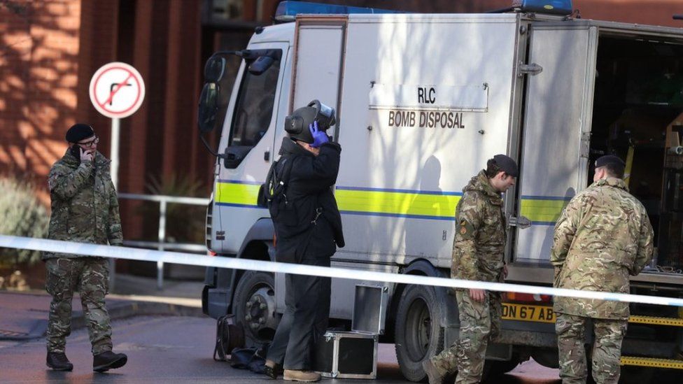 Bomb disposal at St James's Hospital