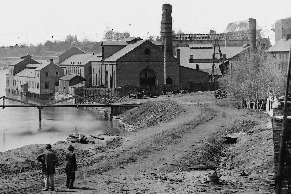 The Tredegar Iron Works in Richmond, Virgina, 1865