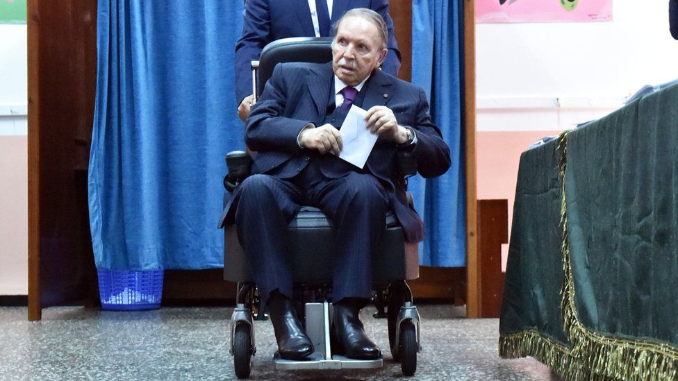 Former Algerian President Abdelaziz Bouteflika photographed in May 2017.