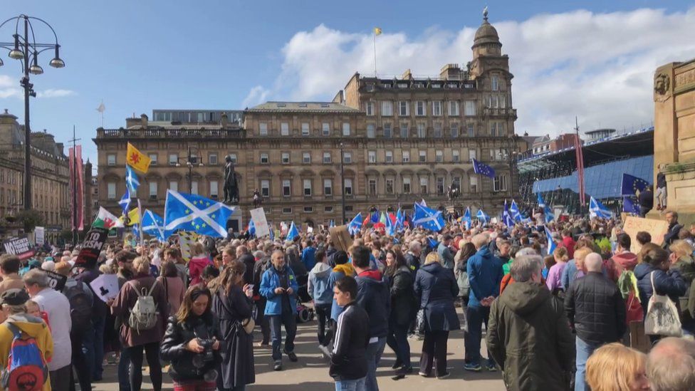 George Square protest