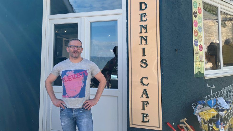 Michael Lindsay, owner of Dennis Cafe, just off Castle Hill.