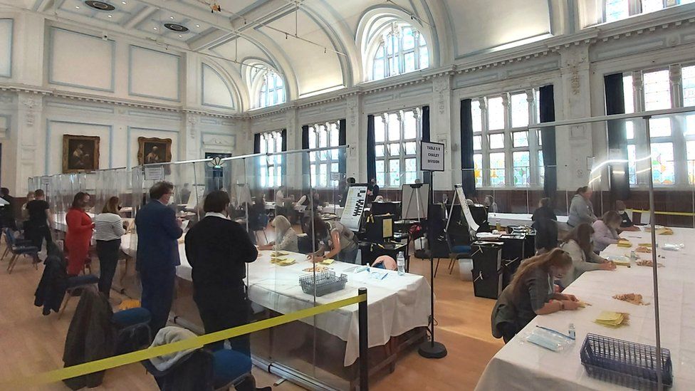 Counting at Lewes Town Hall