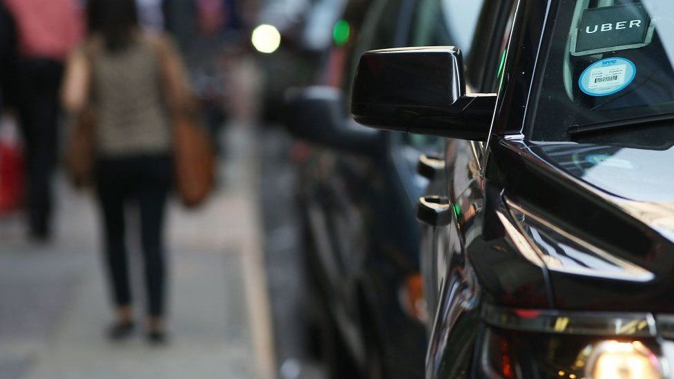 An Uber driver told the BBC he would carry on driving even if he became ill (stock image)