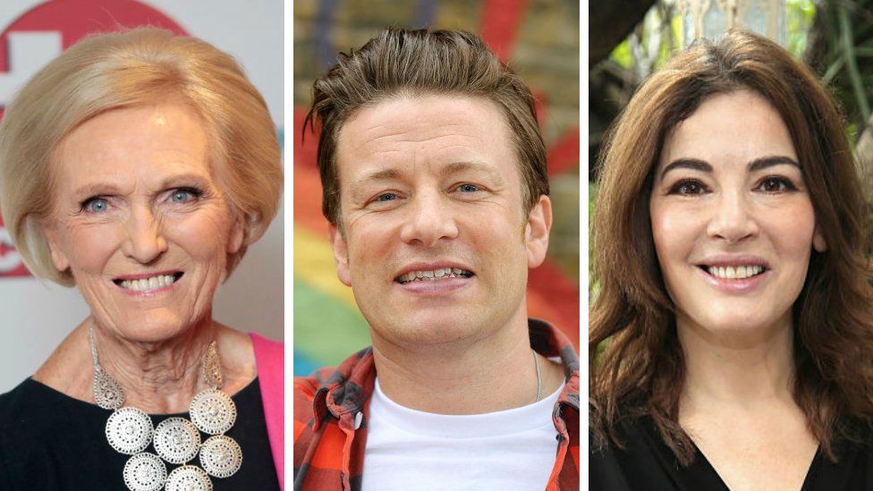 Mary Berry, Jamie Oliver and Nigella Lawson