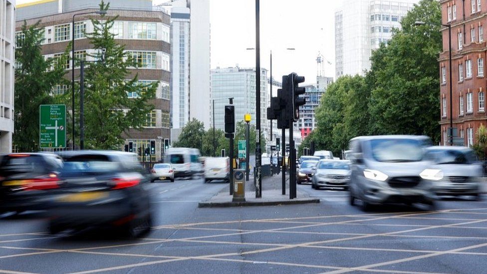 Traffic in central London