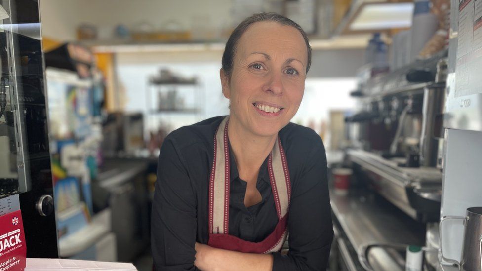 Luisa Verederame, Manager of Piccolo Bar Coffee Shop, Porthcawl