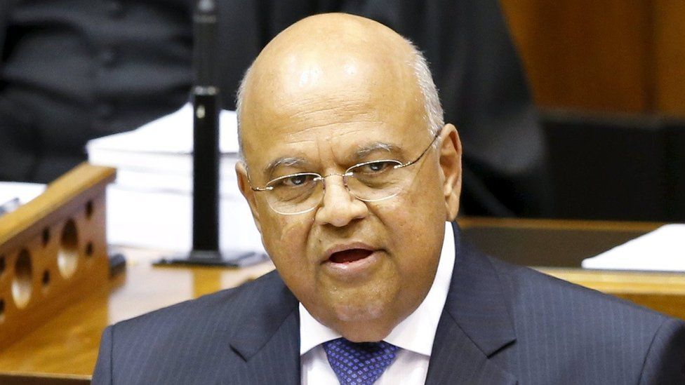 Pravin Gordhan in parliament in Cape Town on 26 February 2014