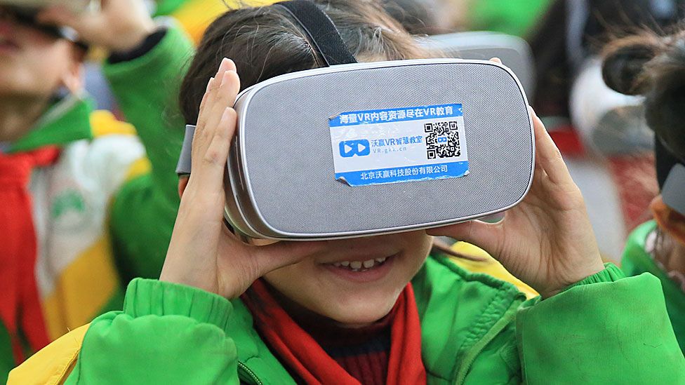 Virtual reality in a Chinese primary school