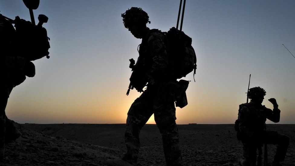 British troops in Afghanistan in 2013