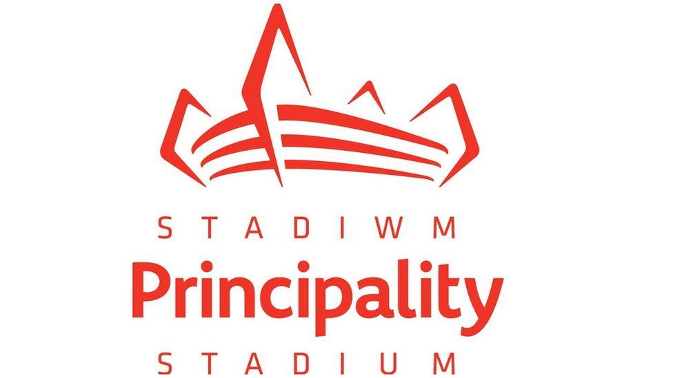 Logo newydd stadiwm Principality