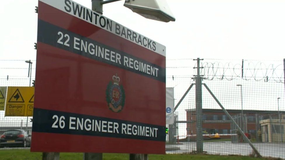 Swinton Barracks sign