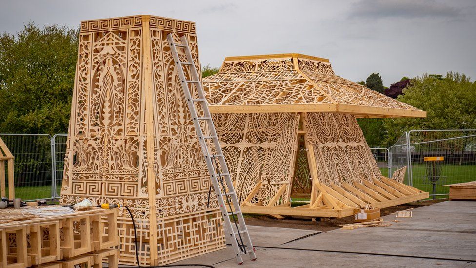 Bedworth Covid memorial Sanctuary 'a temple to grief and loss' BBC News