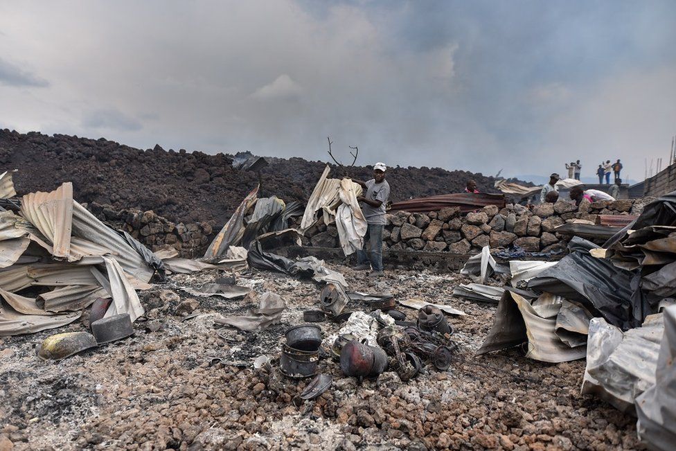 Destroyed houses