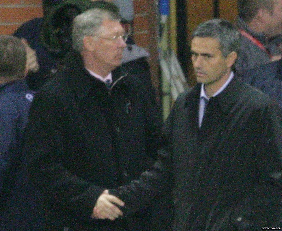 Alex Ferguson and Jose Mourinho