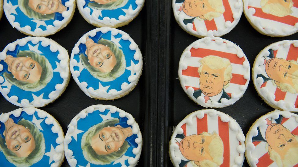 Clint and Trump iced biscuits