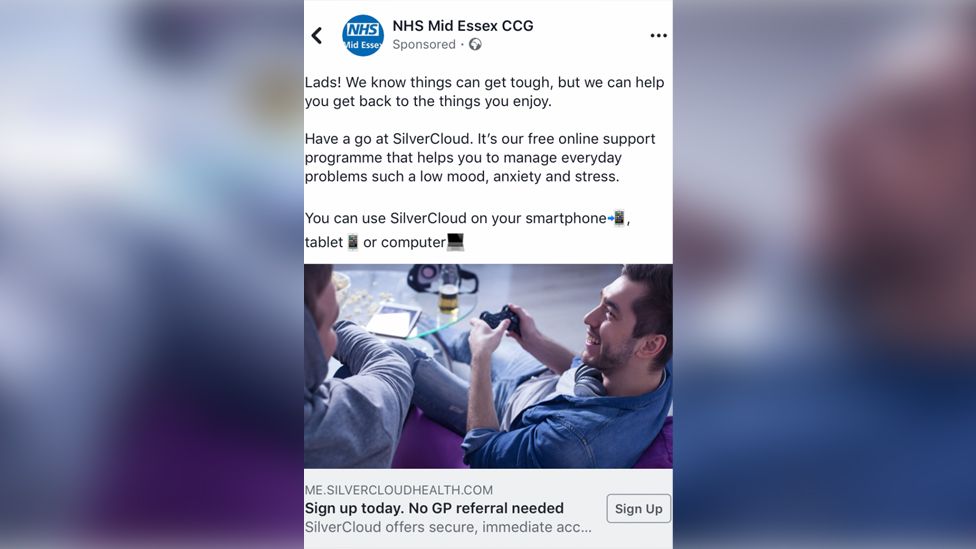 NHS Facebook ads