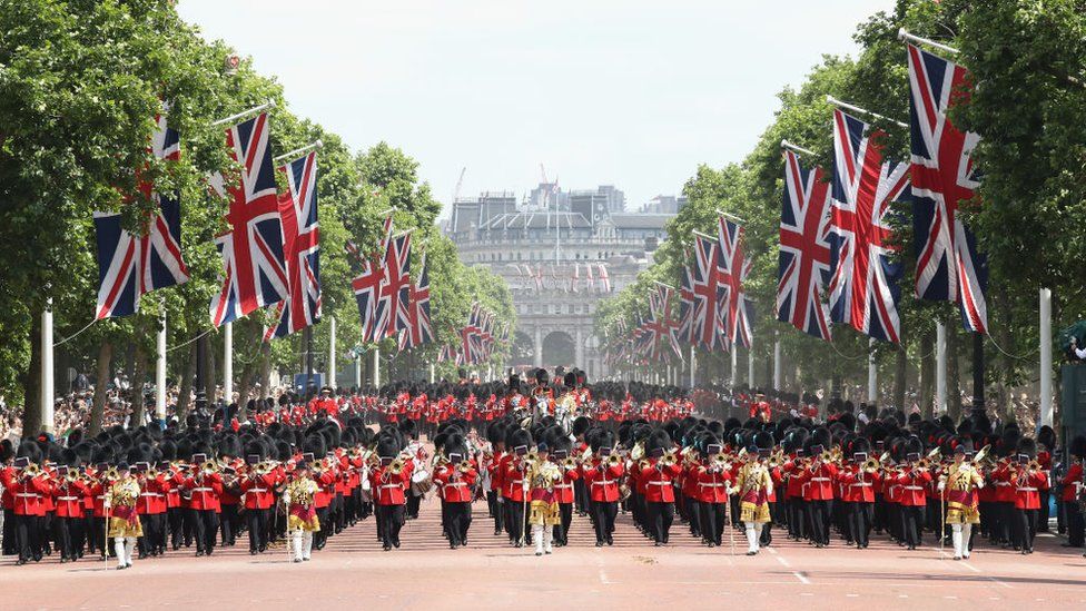 Last year's Trooping the Colour parade