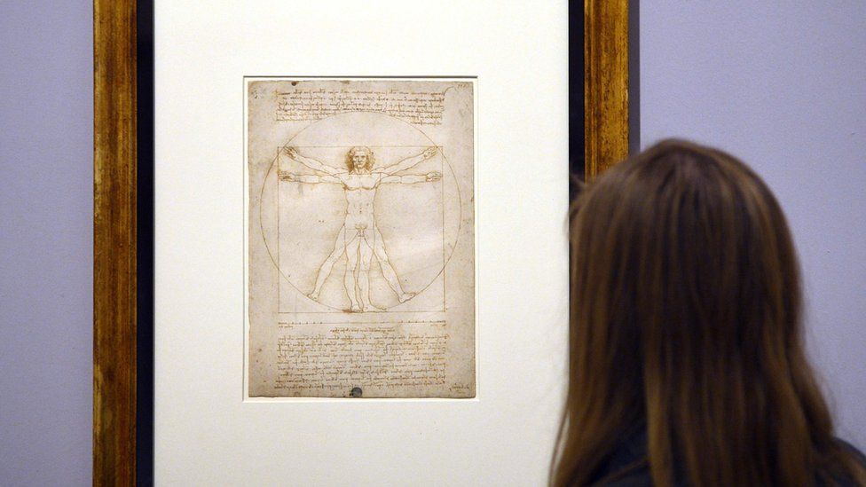 Vitruvian Man Da Vinci piece to go on display in Louvre BBC News