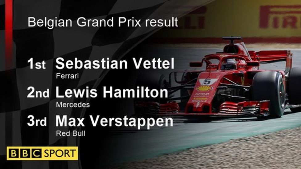 Sebastian Vettel wins in Belgium after dramatic crash - BBC Sport