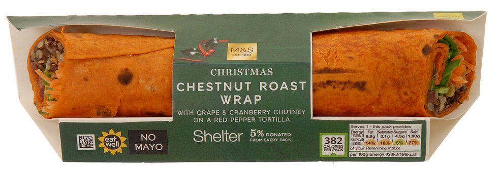 Marks and Spencer chestnut roast wrap