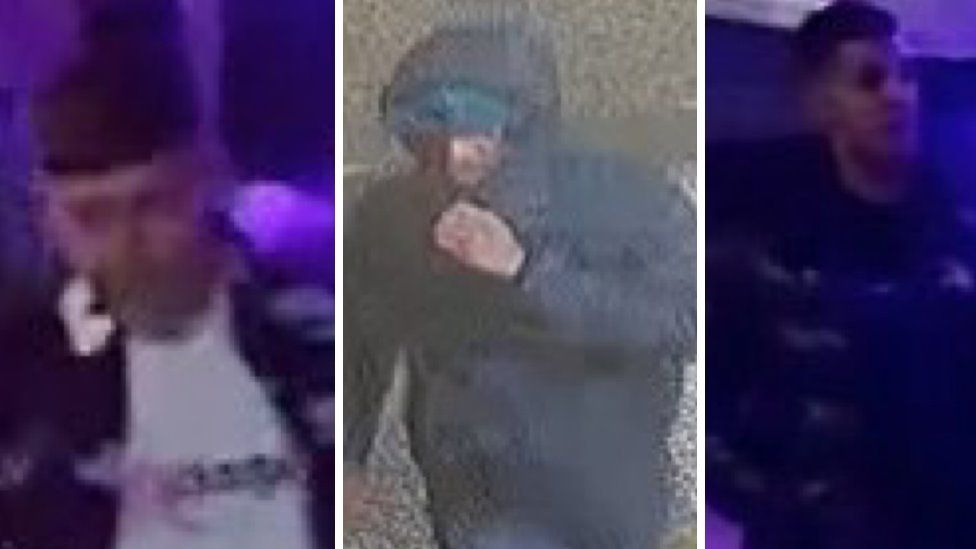 Images of three suspects