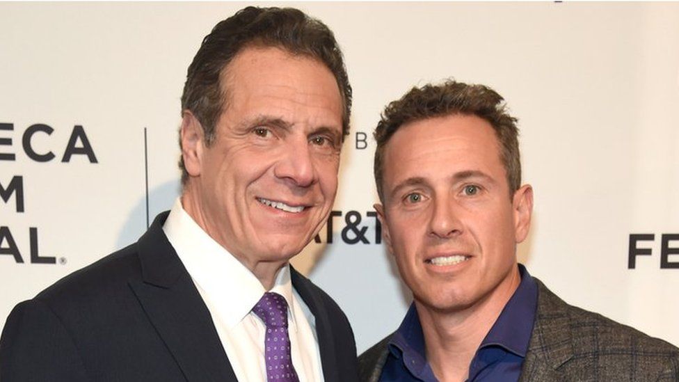 Andrew (left) and Chris Cuomo seen at a film premiere in 2018