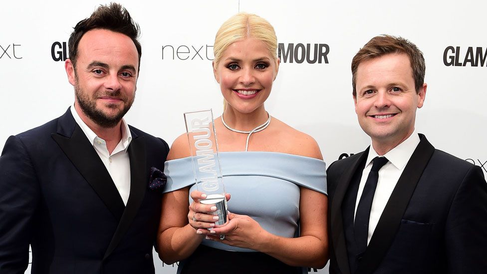 Ant, Dec and Holly Willoughby in 2016