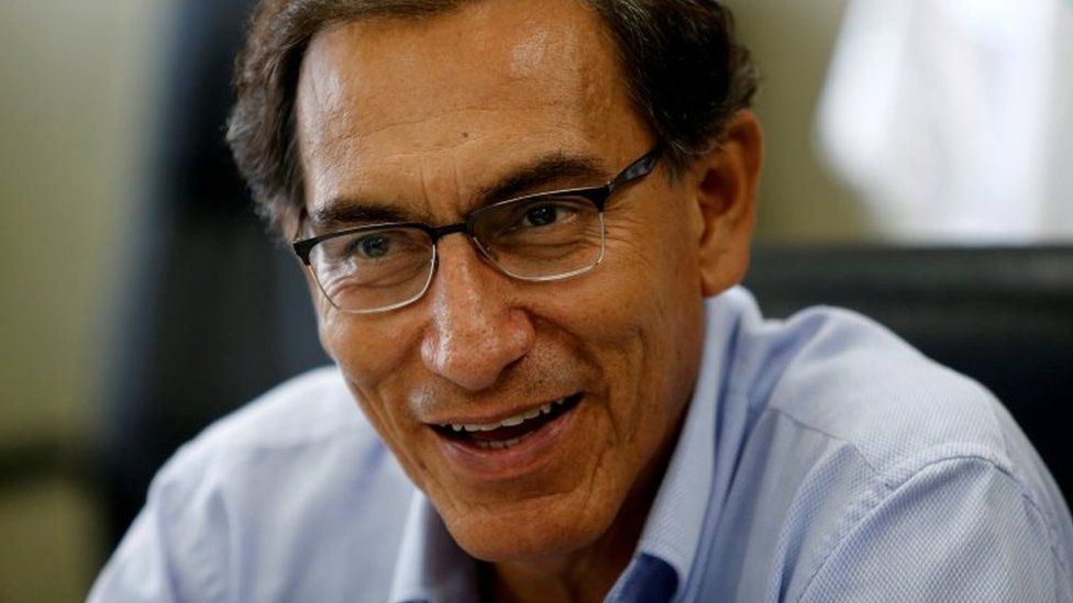 Peru's Vice President Martin Vizcarra talks during an interview with Reuters at his office in Lima, Peru, March 31, 2017.