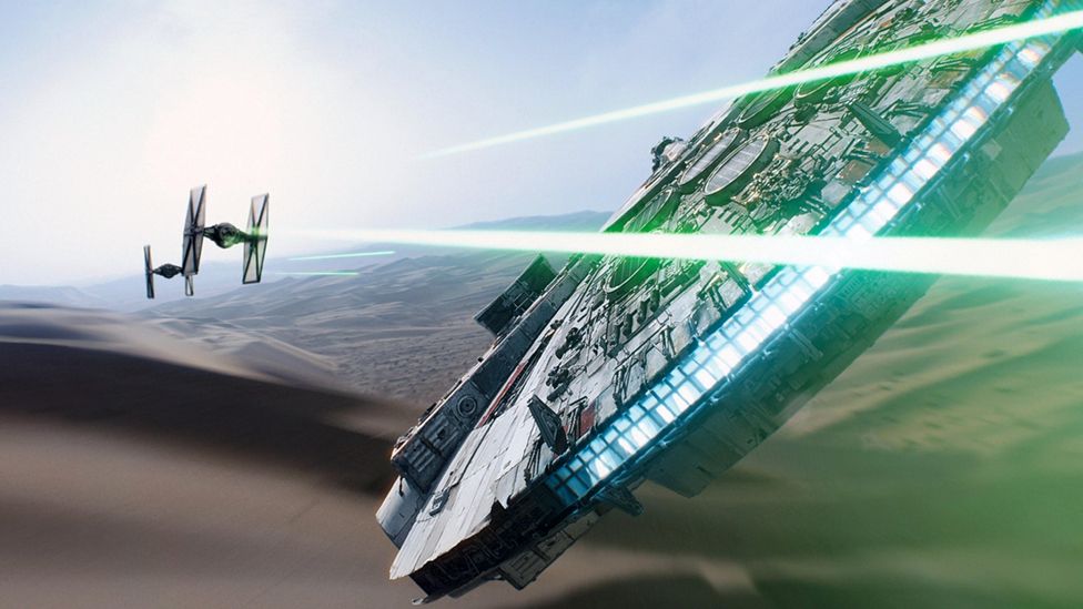 Space battle in The Force Awakens